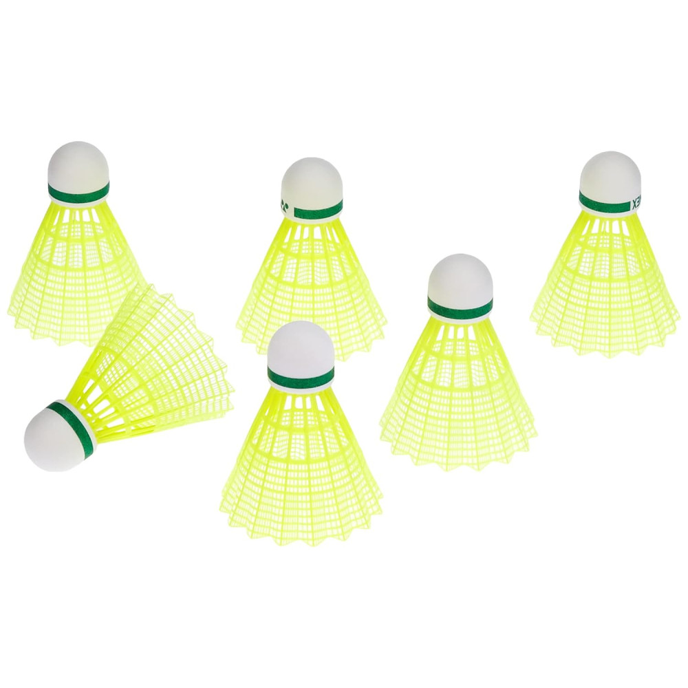 Yonex Mavis 200i Nylon Shuttle Cock, Pack of 6 (Yellow) Yonex Mavis 200i Nylon Shuttle Cock, Pack of 6 (Yellow)