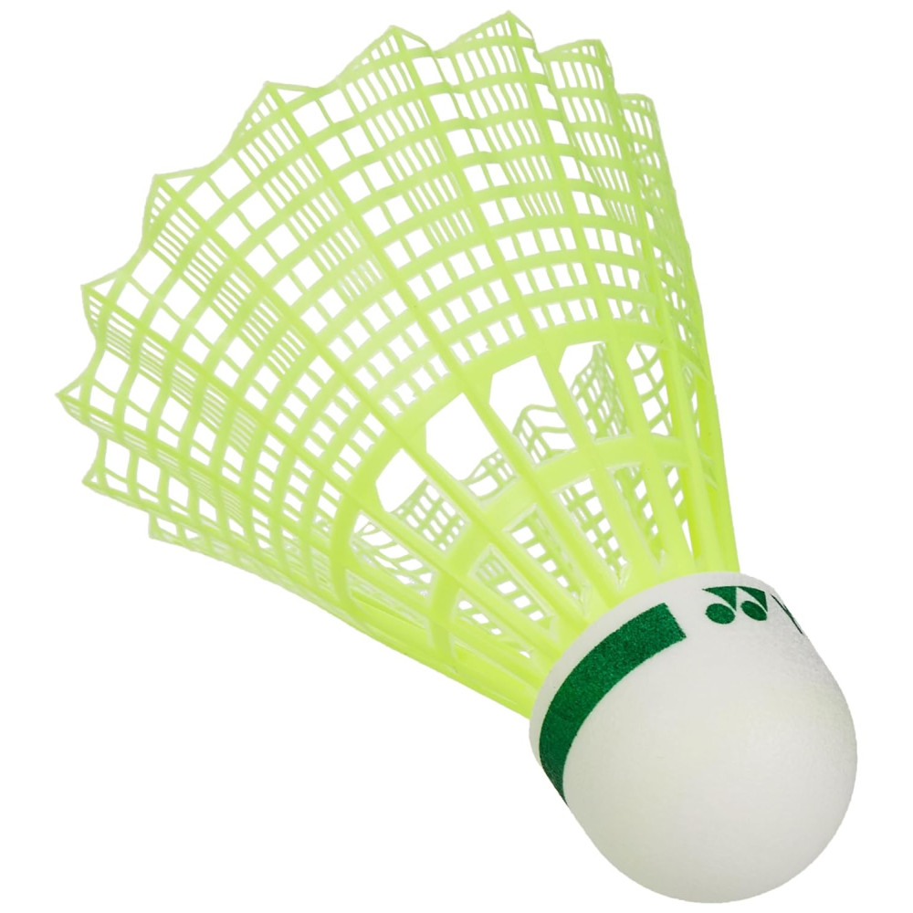 Yonex Mavis 10 Nylon Shuttlecock, Yellow, Pack of 6 | Made in Japan (Green Cap) Yonex Mavis 10 Nylon Shuttlecock, Yellow, Pack of 6 | Made in Japan (Green Cap)