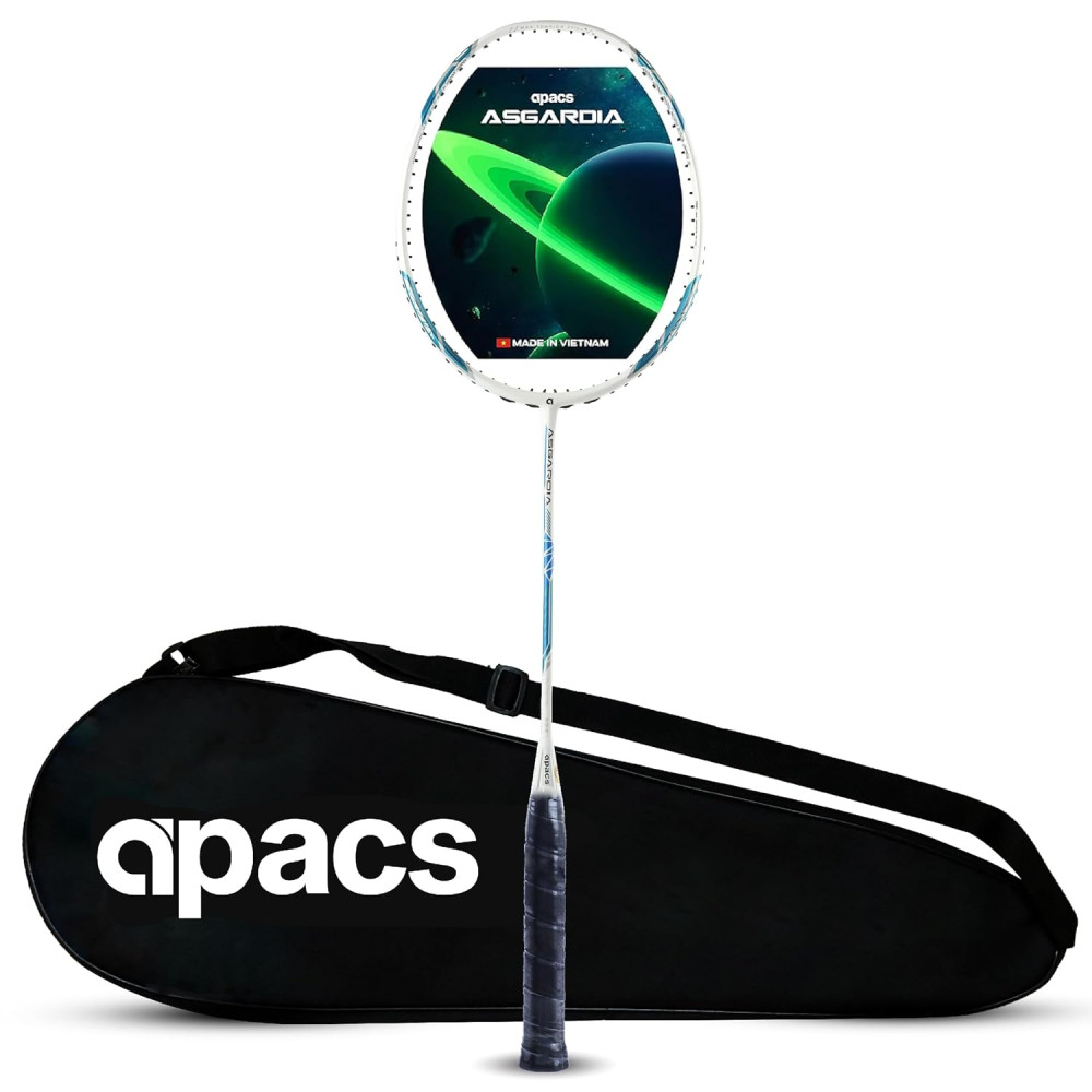 Apacs Asgardia Control (73 grams Ultra Lightweight) Made in Vietnam | Japanese Graphite Unstrung Badminton Racket with Full Cover | G2-4 1/8 inches (Orange) Apacs Asgardia Control (73 grams Ultra Lightweight) Made in Vietnam | Japanese Graphite Unstrung Badminton Racket with Full Cover | G2-4 1/8 inches (Orange)
