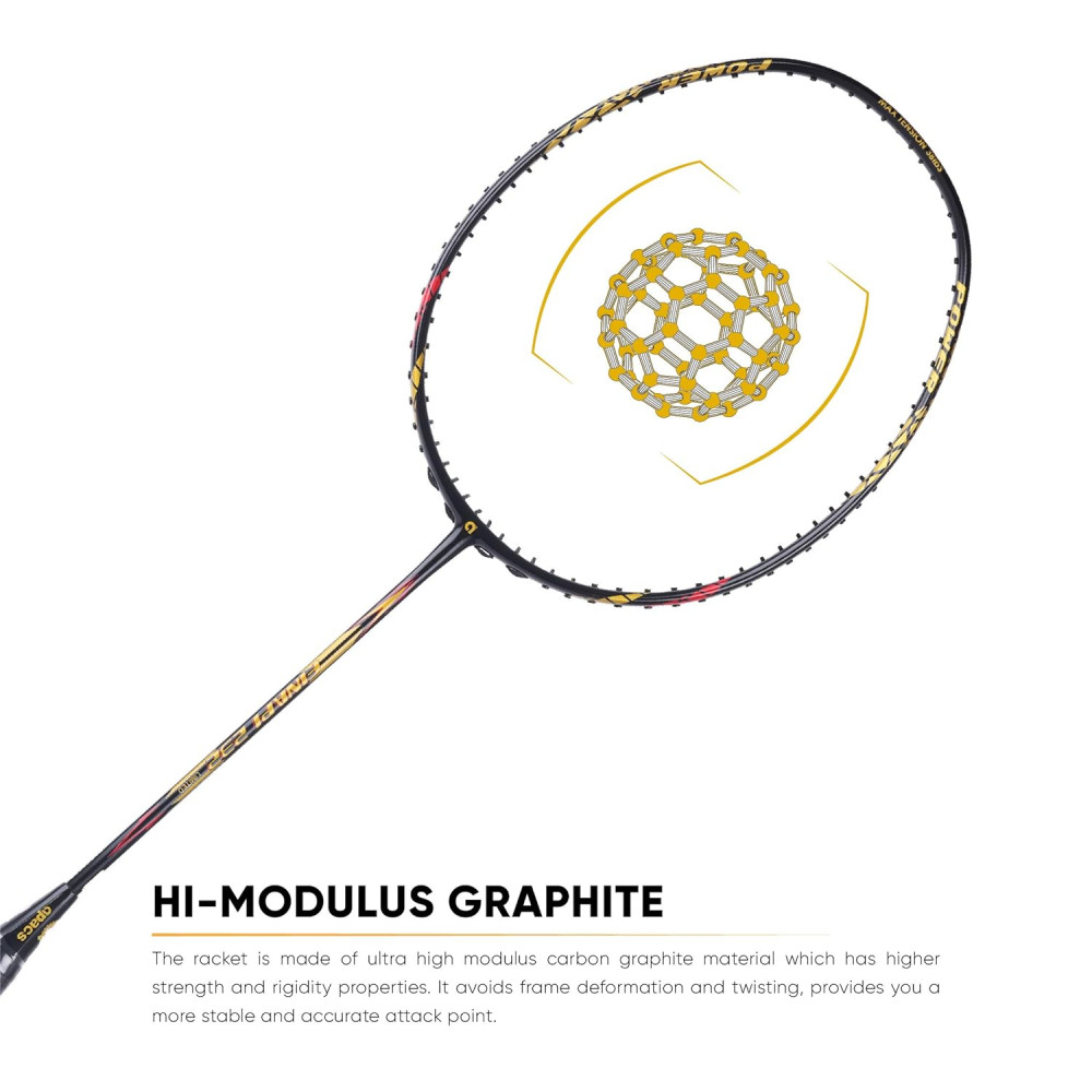 Apacs Finapi 232 Limited Edition (38 LBS Mega Tension) Made in Vietnam | Japanese Graphite Unstrung Badminton Racket (Black Red Gold) Apacs Finapi 232 Limited Edition (38 LBS Mega Tension) Made in Vietnam | Japanese Graphite Unstrung Badminton Racket (Black Red Gold)