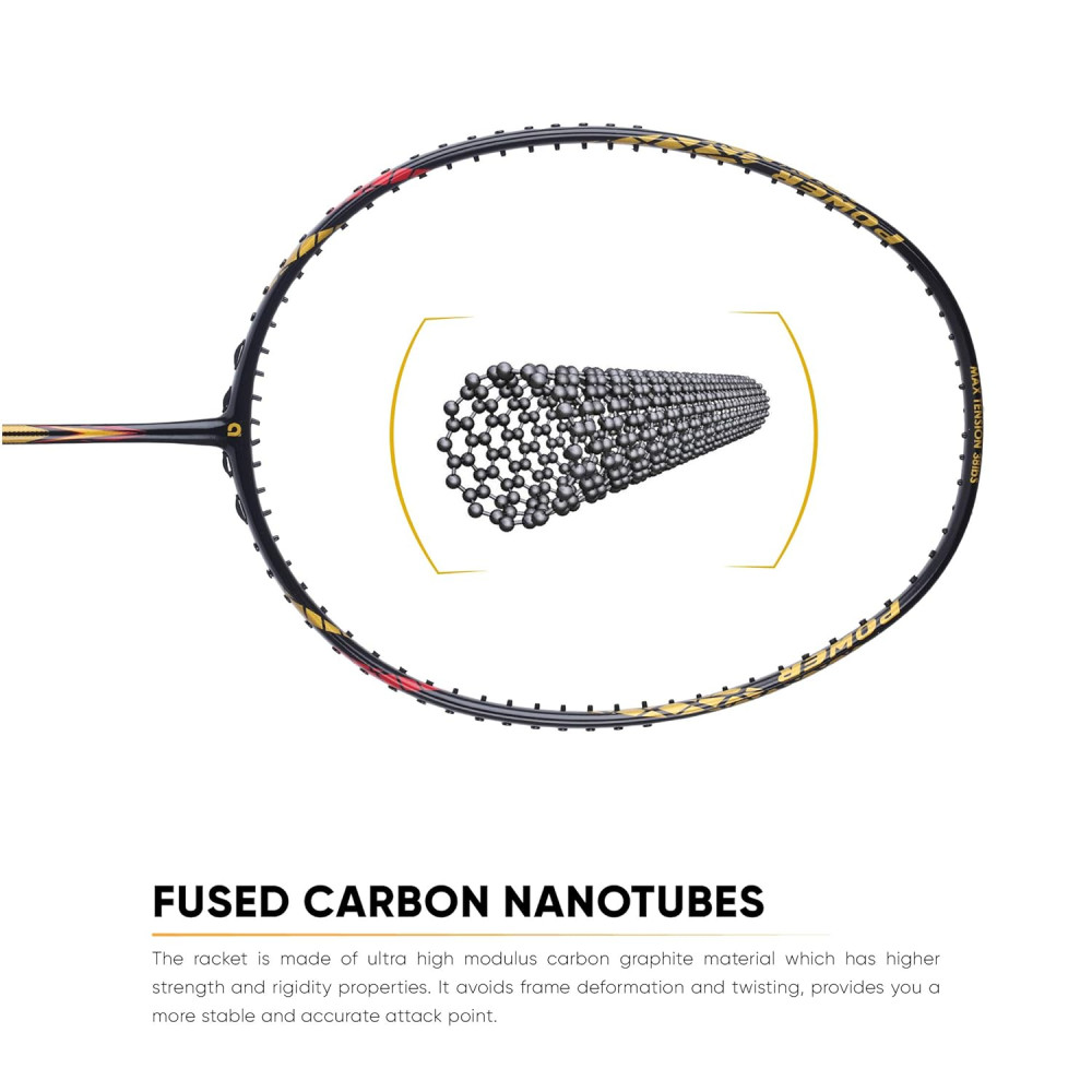 Apacs Finapi 232 Limited Edition (38 LBS Mega Tension) Made in Vietnam | Japanese Graphite Unstrung Badminton Racket (Black Red Gold) Apacs Finapi 232 Limited Edition (38 LBS Mega Tension) Made in Vietnam | Japanese Graphite Unstrung Badminton Racket (Black Red Gold)
