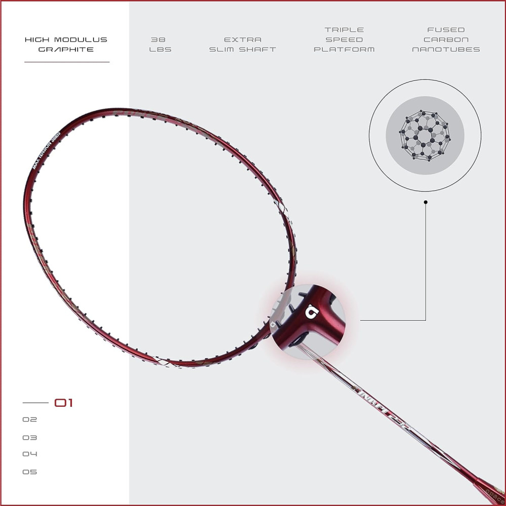 Apacs Finapi 232 (Unstrung, 38 LBS Max Tension) Made in Vietnam | 100% Japanese Graphite | High Modulus | High Power Badminton Racket with Free Full Cover | G1-4 1/4 inches (Black) Apacs Finapi 232 (Unstrung, 38 LBS Max Tension) Made in Vietnam | 100% Japanese Graphite | High Modulus | High Power Badminton Racket with Free Full Cover | G1-4 1/4 inches (Black)