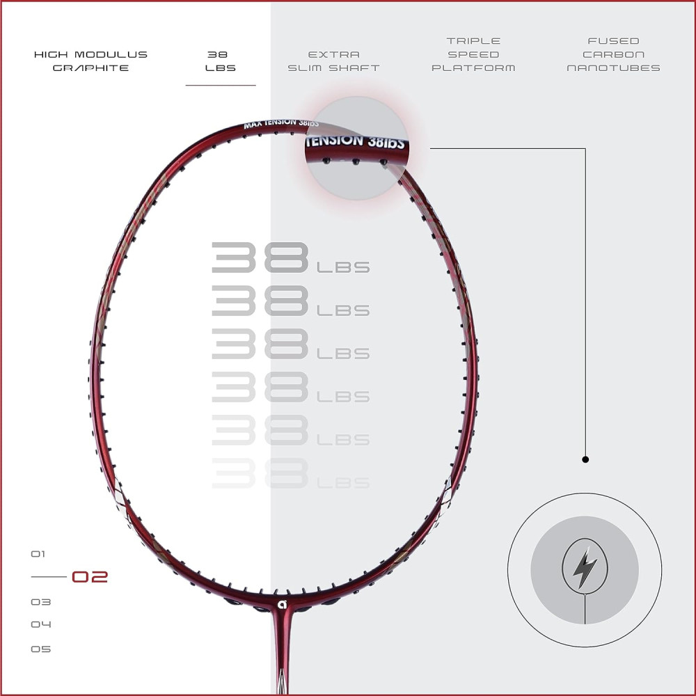 Apacs Finapi 232 (Unstrung, 38 LBS Max Tension) Made in Vietnam | 100% Japanese Graphite | High Modulus | High Power Badminton Racket with Free Full Cover | G1-4 1/4 inches (Black) Apacs Finapi 232 (Unstrung, 38 LBS Max Tension) Made in Vietnam | 100% Japanese Graphite | High Modulus | High Power Badminton Racket with Free Full Cover | G1-4 1/4 inches (Black)