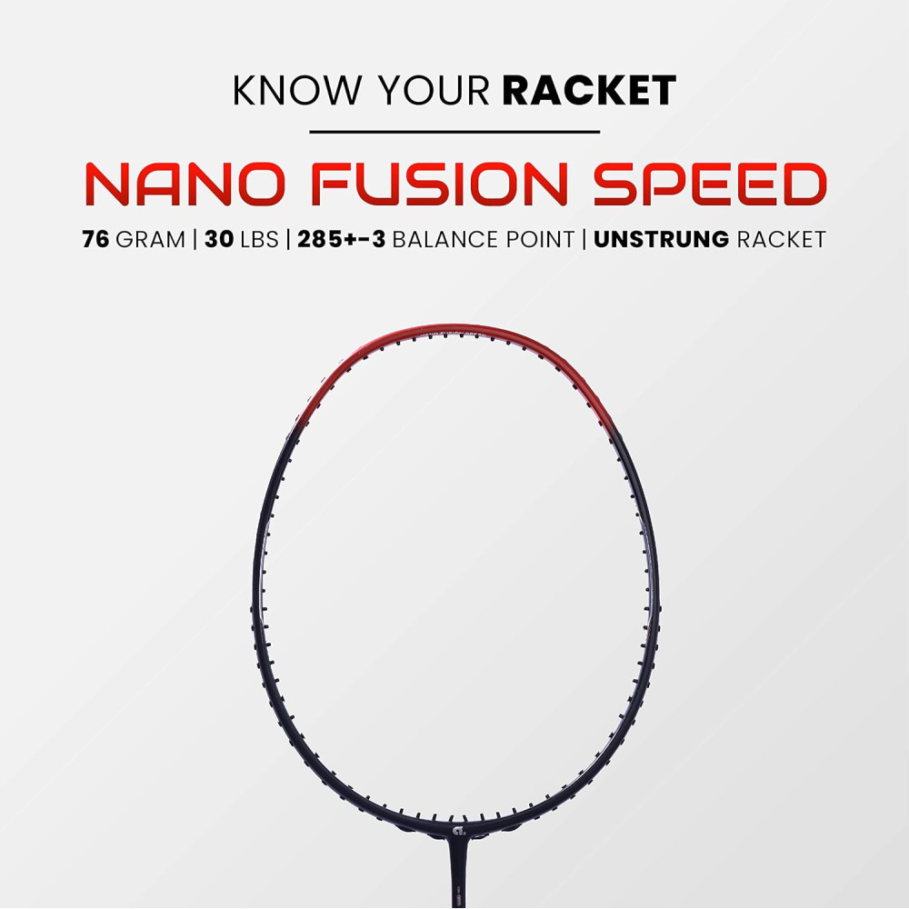 Apacs Nano Fusion Speed 722 (76 grams, Made in Vietnam) Ulta Light Weight | Japanese Graphite Unstrung Badminton Racket with Free Full Cover | G2-4 1/8 inches (Grey) Apacs Nano Fusion Speed 722 (76 grams, Made in Vietnam) Ulta Light Weight | Japanese Graphite Unstrung Badminton Racket with Free Full Cover | G2-4 1/8 inches (Grey)