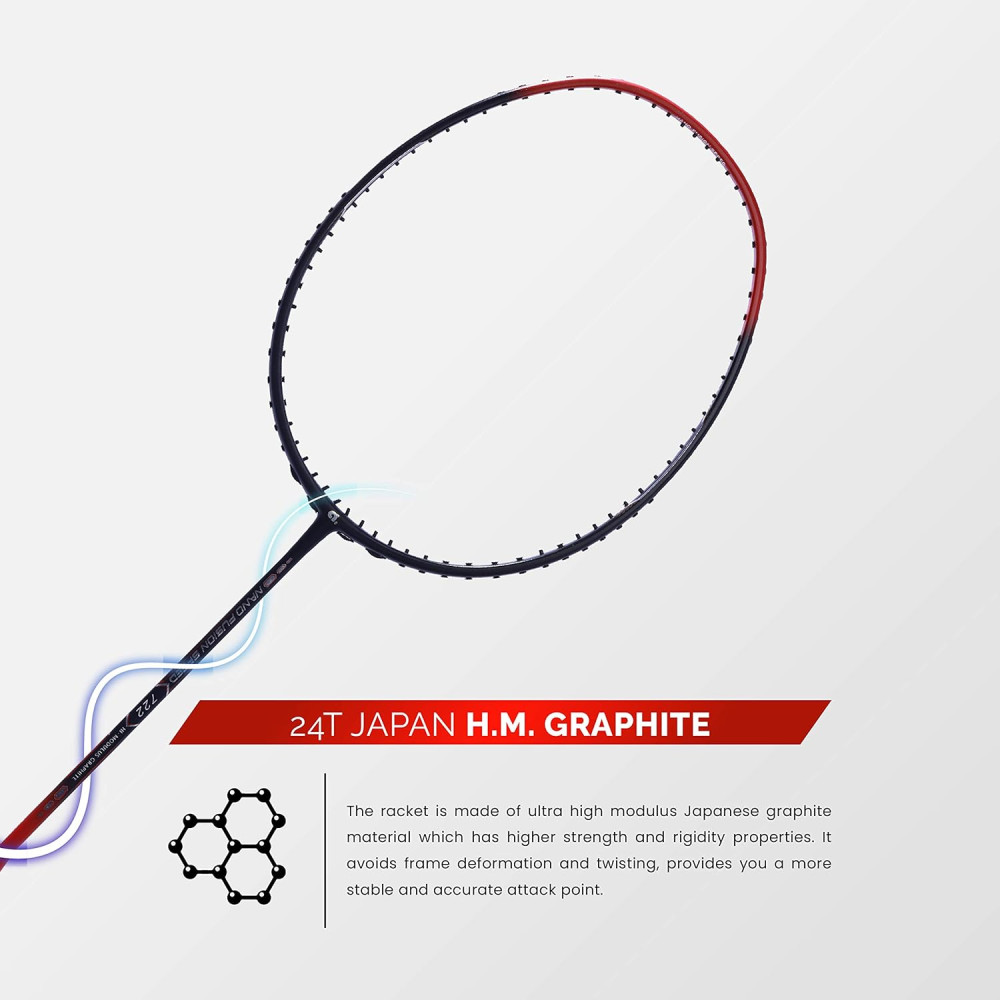 Apacs Nano Fusion Speed 722 (76 grams, Made in Vietnam) Ulta Light Weight | Japanese Graphite Unstrung Badminton Racket with Free Full Cover | G2-4 1/8 inches (Grey) Apacs Nano Fusion Speed 722 (76 grams, Made in Vietnam) Ulta Light Weight | Japanese Graphite Unstrung Badminton Racket with Free Full Cover | G2-4 1/8 inches (Grey)