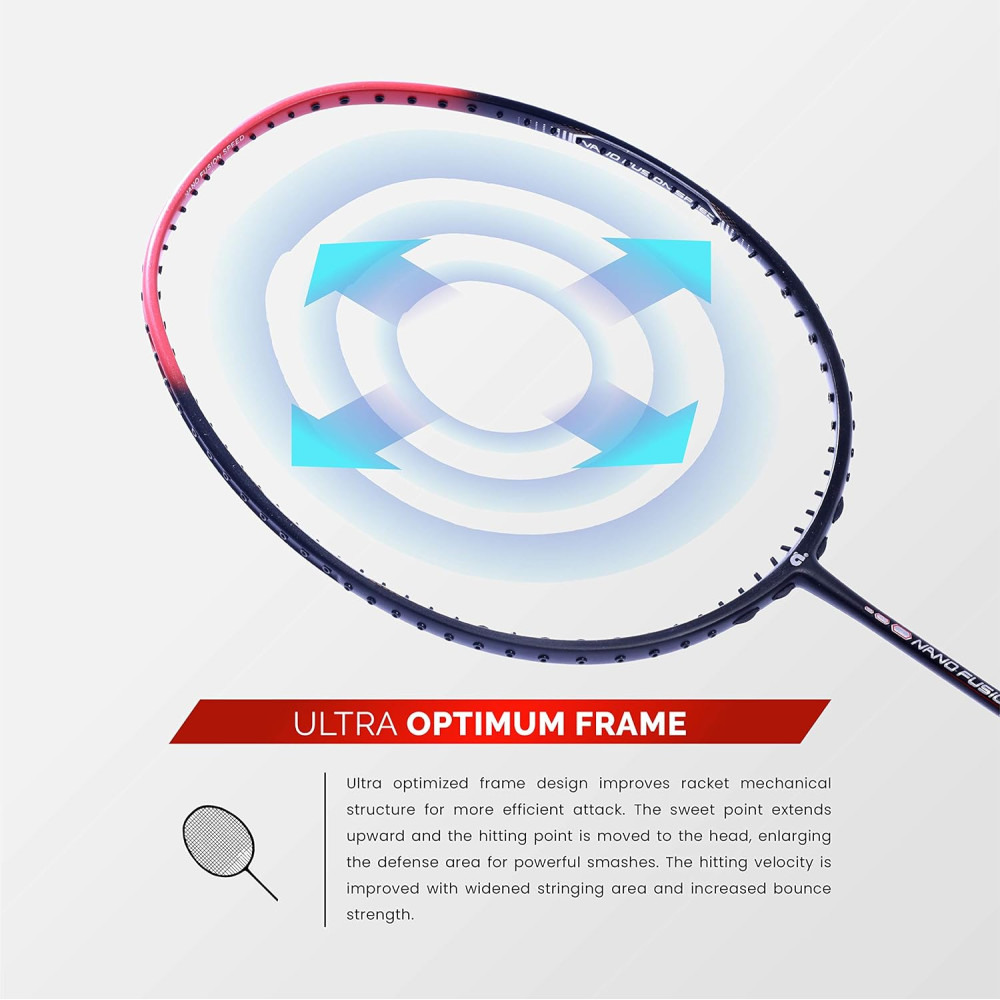 Apacs Nano Fusion Speed 722 (76 grams, Made in Vietnam) Ulta Light Weight | Japanese Graphite Unstrung Badminton Racket with Free Full Cover | G2-4 1/8 inches (Grey) Apacs Nano Fusion Speed 722 (76 grams, Made in Vietnam) Ulta Light Weight | Japanese Graphite Unstrung Badminton Racket with Free Full Cover | G2-4 1/8 inches (Grey)