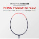 Apacs Nano Fusion Speed 722 (76 grams, Made in Vietnam) Ulta Light Weight | Japanese Graphite Unstrung Badminton Racket with Free Full Cover | G2-4 1/8 inches (Grey) Apacs Nano Fusion Speed 722 (76 grams, Made in Vietnam) Ulta Light Weight | Japanese Graphite Unstrung Badminton Racket with Free Full Cover | G2-4 1/8 inches (Grey)