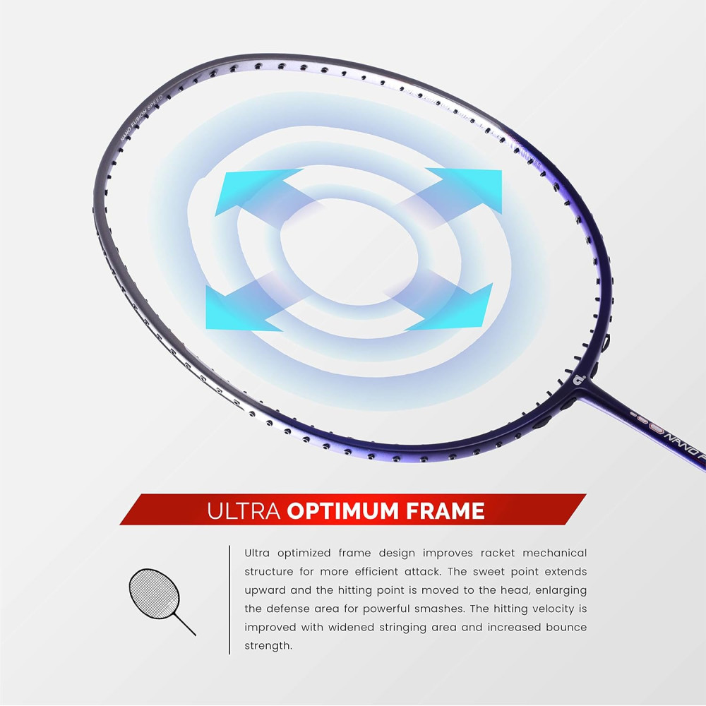 Apacs Nano Fusion Speed 722 (76 grams, Made in Vietnam) Ulta Light Weight | Japanese Graphite Unstrung Badminton Racket with Free Full Cover | G2-4 1/8 inches (Grey) Apacs Nano Fusion Speed 722 (76 grams, Made in Vietnam) Ulta Light Weight | Japanese Graphite Unstrung Badminton Racket with Free Full Cover | G2-4 1/8 inches (Grey)