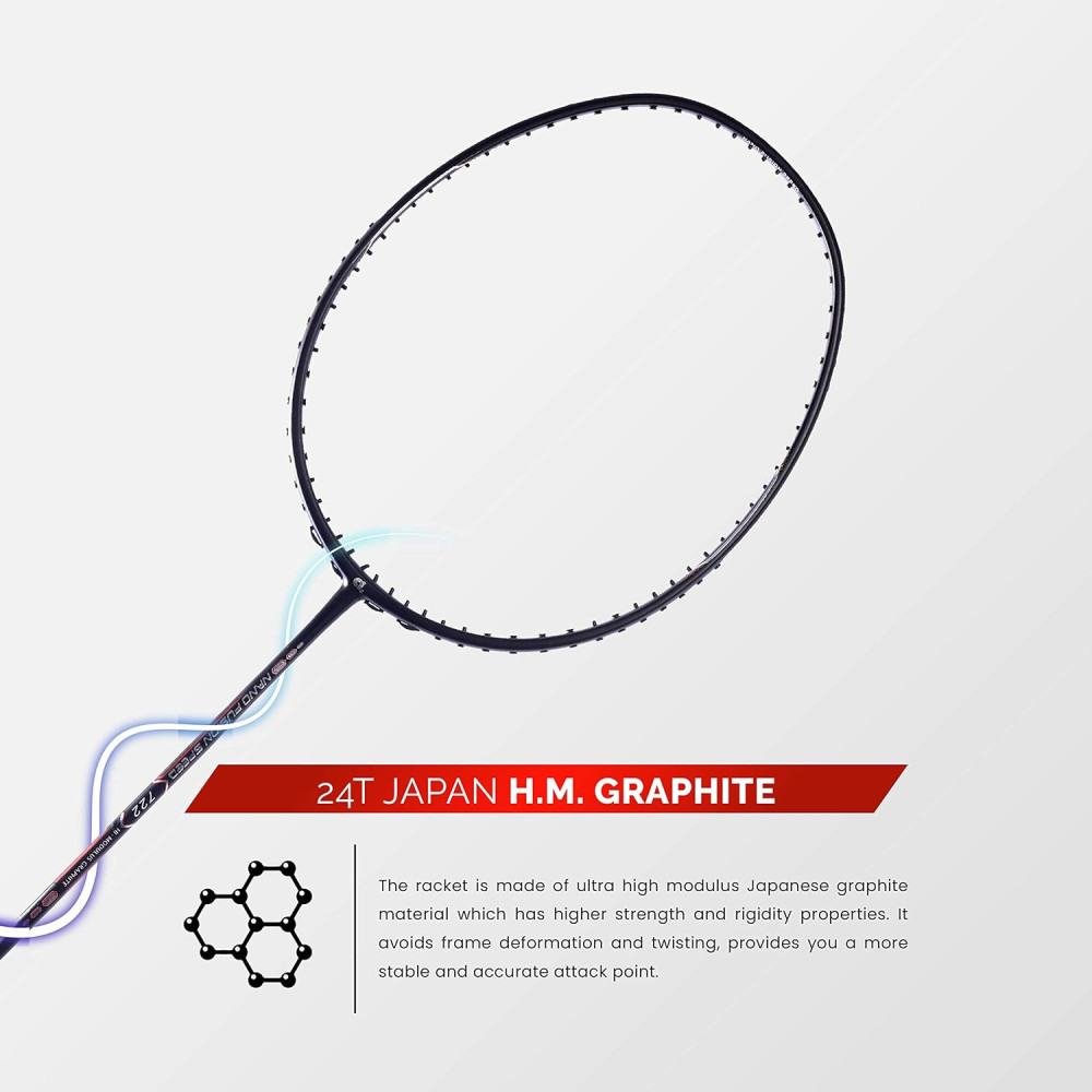 Apacs Nano Fusion Speed 722 (76 grams, Made in Vietnam) Ulta Light Weight | Japanese Graphite Unstrung Badminton Racket with Free Full Cover | G2-4 1/8 inches (Grey) Apacs Nano Fusion Speed 722 (76 grams, Made in Vietnam) Ulta Light Weight | Japanese Graphite Unstrung Badminton Racket with Free Full Cover | G2-4 1/8 inches (Grey)