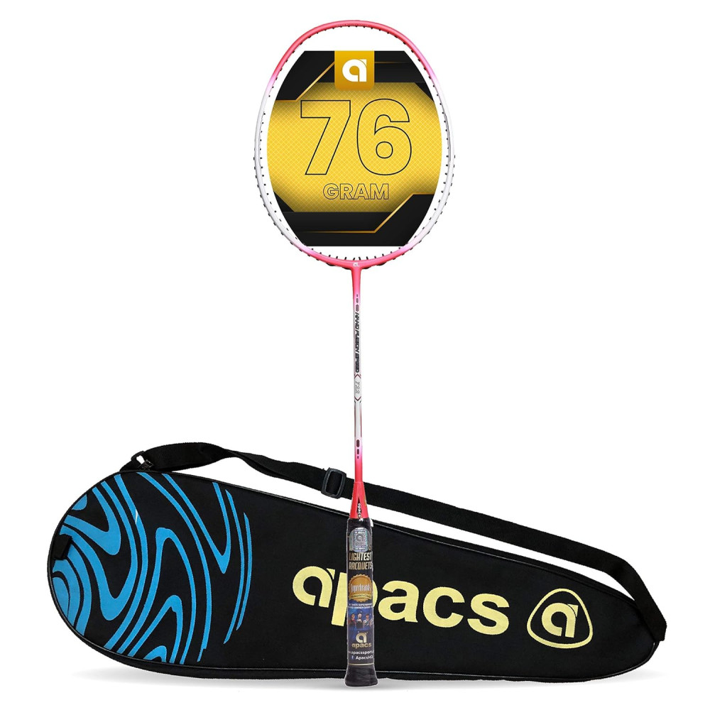 Apacs Nano Fusion Speed 722 (76 grams, Made in Vietnam) Ulta Light Weight | Japanese Graphite Unstrung Badminton Racket with Free Full Cover | G2-4 1/8 inches (Grey) Apacs Nano Fusion Speed 722 (76 grams, Made in Vietnam) Ulta Light Weight | Japanese Graphite Unstrung Badminton Racket with Free Full Cover | G2-4 1/8 inches (Grey)