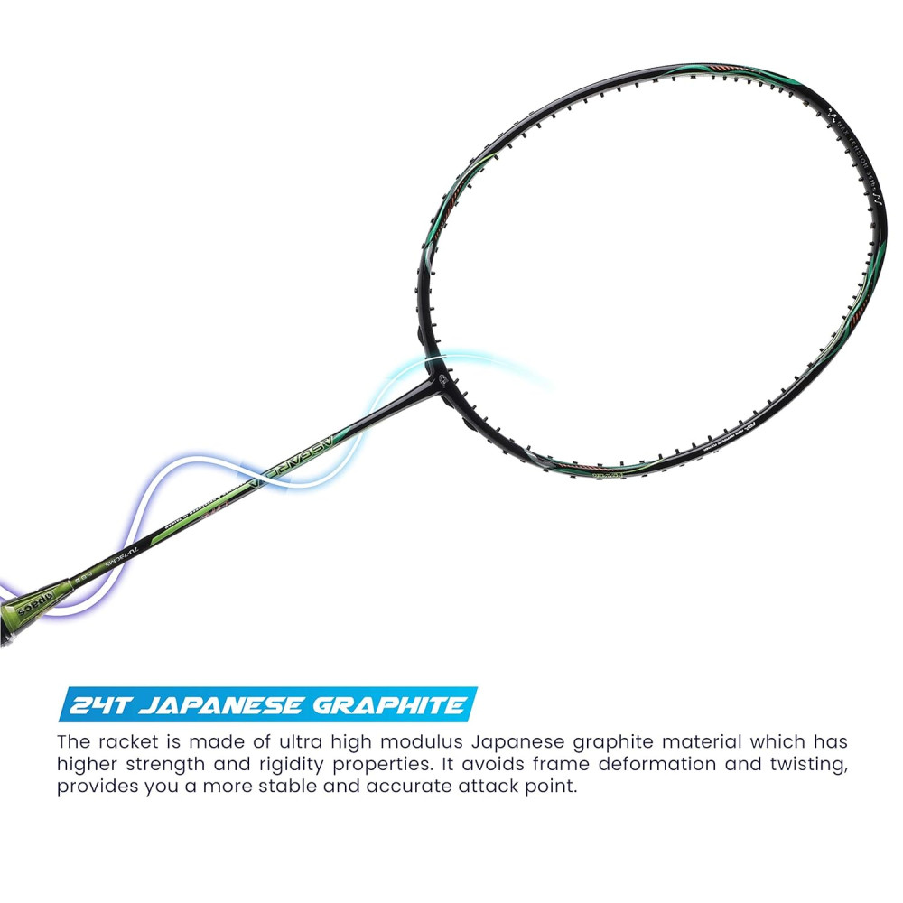 Apacs Asgardia Lite (73 grams Ultra Lightweight) Made in Vietnam | Japanese Graphite Unstrung Badminton Racket with Full Cover | G2-4 1/8 inches (Purple) Apacs Asgardia Lite (73 grams Ultra Lightweight) Made in Vietnam | Japanese Graphite Unstrung Badminton Racket with Full Cover | G2-4 1/8 inches (Purple)