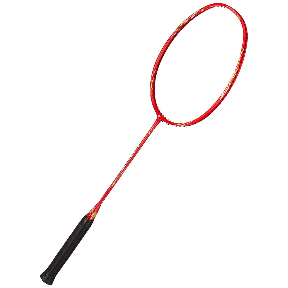 Apacs Graphite AV Ziggler 35LBS Max Tension, Power Frame Unstrung Badminton Racquet with Full Cover (Red) Apacs Graphite AV Ziggler 35LBS Max Tension, Power Frame Unstrung Badminton Racquet with Full Cover (Red)