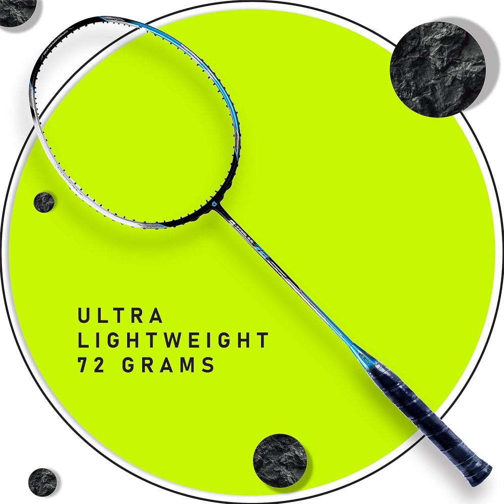APACS Z-Ziggler 72 (30 LBS, 72g) Unstrung Badminton Racket with Full Cover (Black Blue) APACS Z-Ziggler 72 (30 LBS, 72g) Unstrung Badminton Racket with Full Cover (Black Blue)