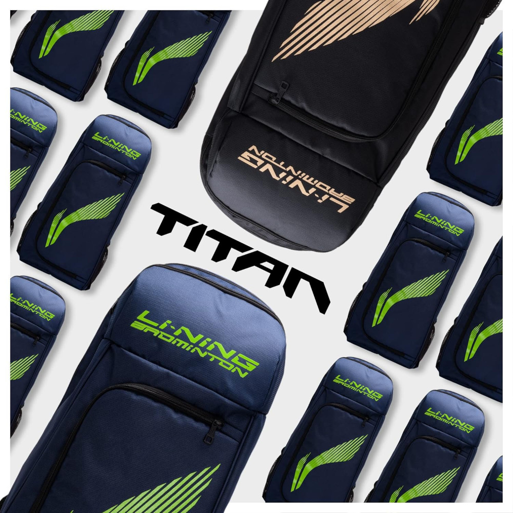Li-Ning Titan Polyester Badminton Back Pack Li-Ning Titan Polyester Badminton Back Pack