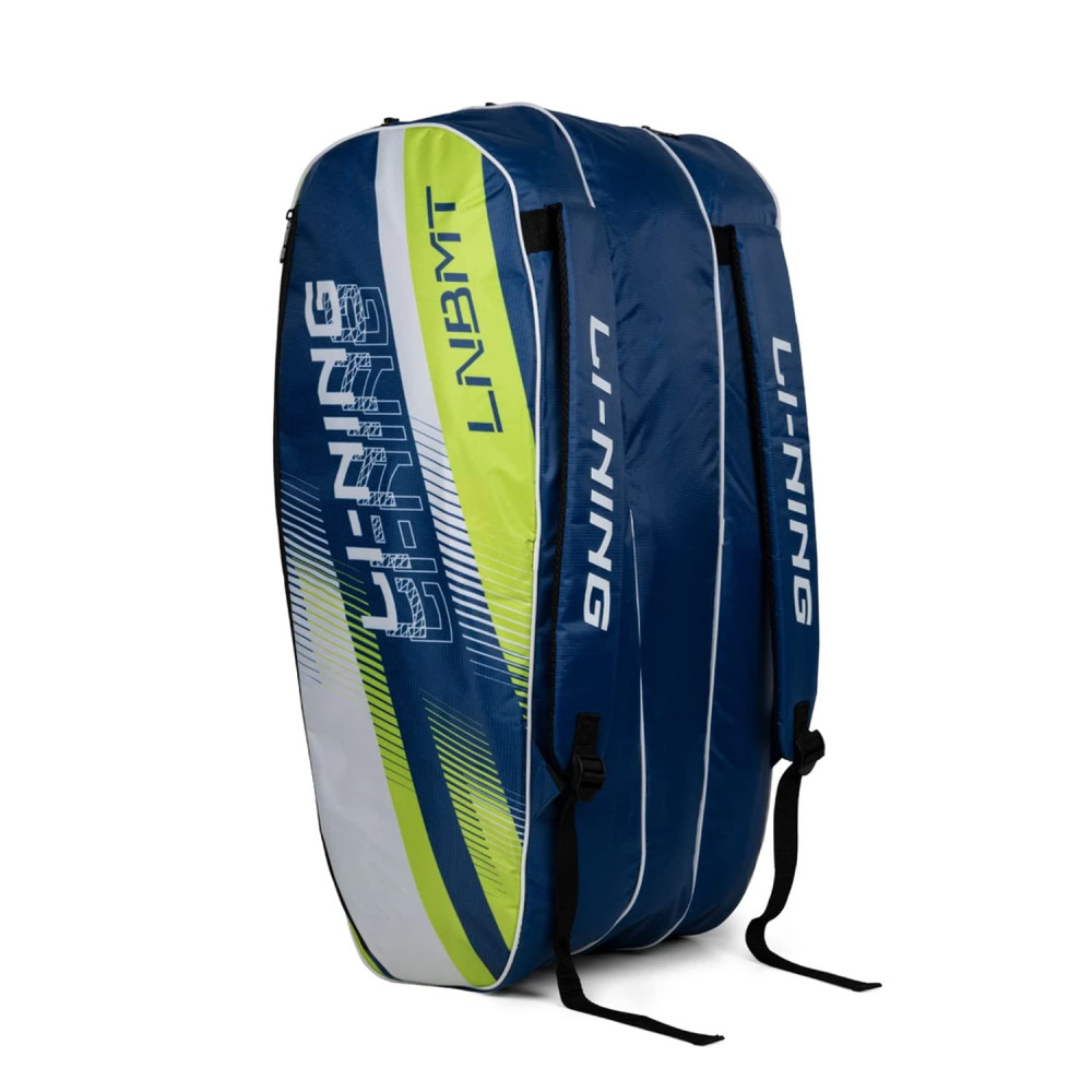 Li-Ning Spike Triple Compartment with Side Pouch (9 in 1) Badminton Kit Bag (Navy/Turquoise Blue) Li-Ning Spike Triple Compartment with Side Pouch (9 in 1) Badminton Kit Bag (Navy/Turquoise Blue)