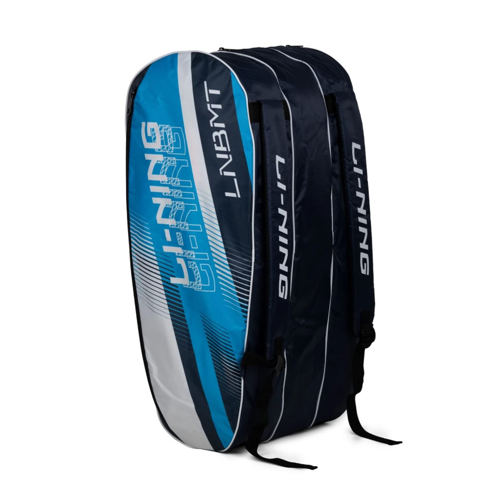 Li-Ning Spike Triple Compartment with Side Pouch (9 in 1) Badminton Kit Bag (Navy/Turquoise Blue) Li-Ning Spike Triple Compartment with Side Pouch (9 in 1) Badminton Kit Bag (Navy/Turquoise Blue)
