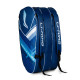 Li-Ning Hustler Triple Compartment with Side Pouch (9 in 1) Badminton Kit Bag (Navy/Turquoise Blue) Li-Ning Hustler Triple Compartment with Side Pouch (9 in 1) Badminton Kit Bag (Navy/Turquoise Blue)