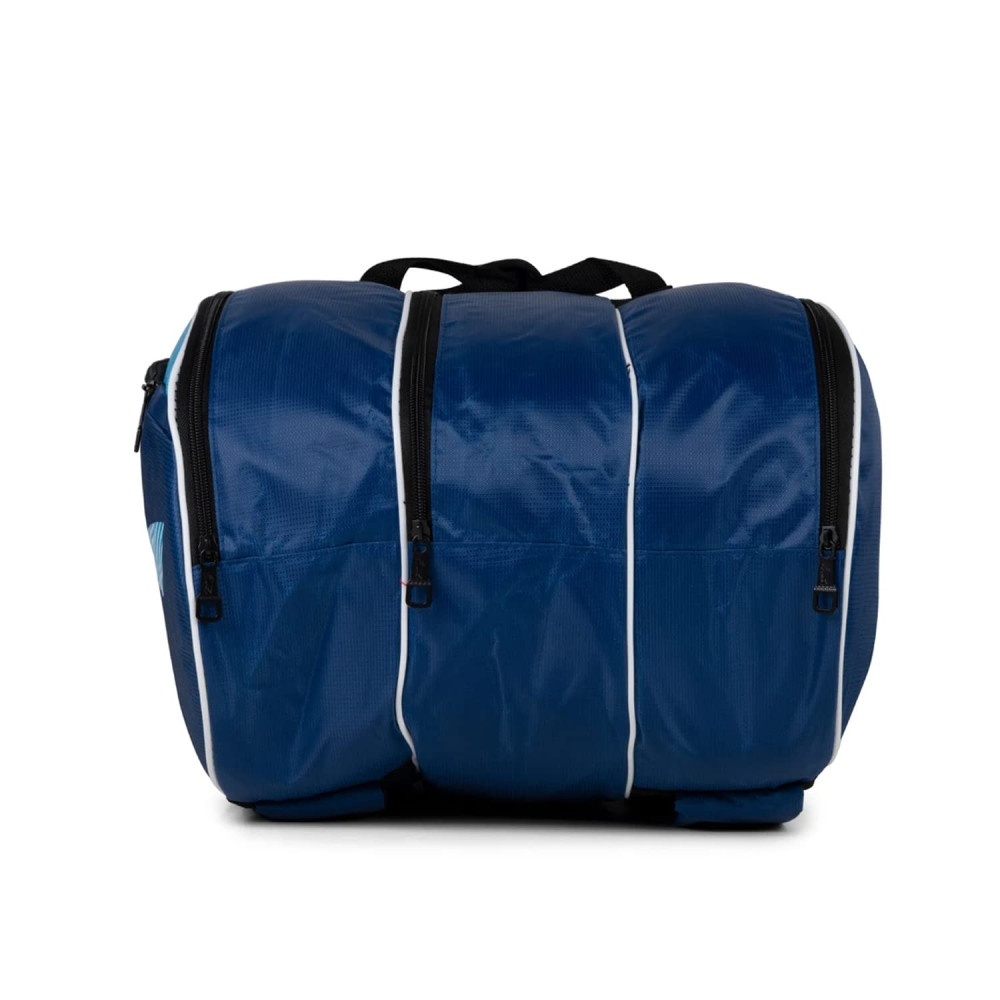 Li-Ning Hustler Triple Compartment with Side Pouch (9 in 1) Badminton Kit Bag (Navy/Turquoise Blue) Li-Ning Hustler Triple Compartment with Side Pouch (9 in 1) Badminton Kit Bag (Navy/Turquoise Blue)