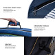 Li-Ning Stripe Double Zipper Polyester Badminton Kit Bag Li-Ning Stripe Double Zipper Polyester Badminton Kit Bag