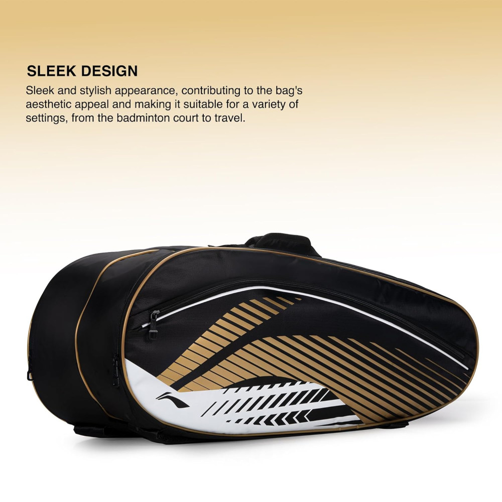 Li-Ning Stripe Double Zipper Polyester Badminton Kit Bag Li-Ning Stripe Double Zipper Polyester Badminton Kit Bag