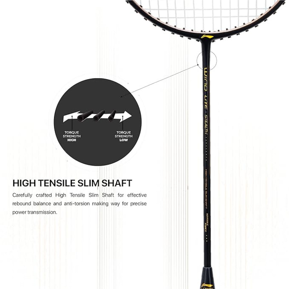 Li-Ning Wind Lite Stealth 77 Badminton Racket Li-Ning Wind Lite Stealth 77 Badminton Racket