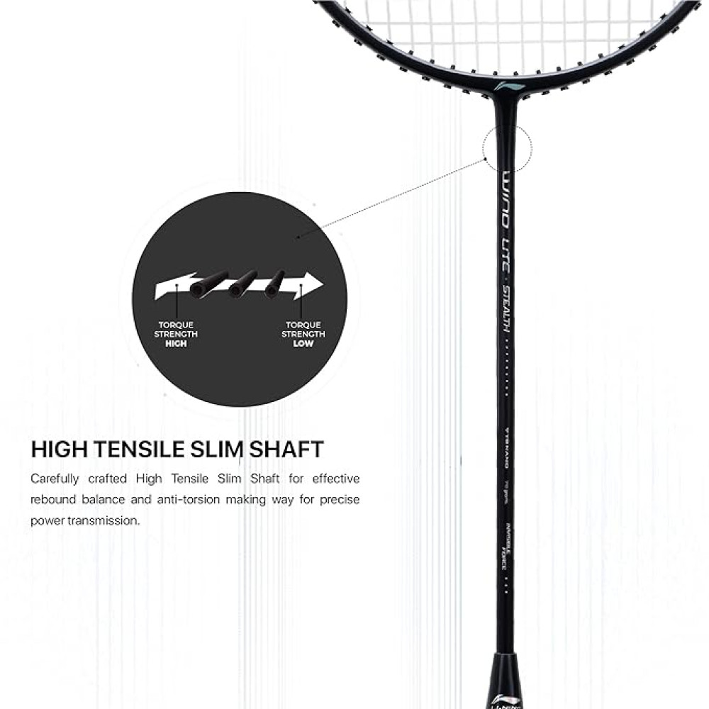 Li-Ning Wind Lite Stealth 78 Badminton Racket Li-Ning Wind Lite Stealth 78 Badminton Racket