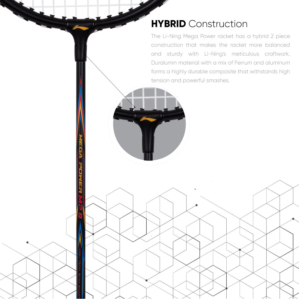 Li-Ning Mega Power 9 Badminton Racket Li-Ning Mega Power 9 Badminton Racket