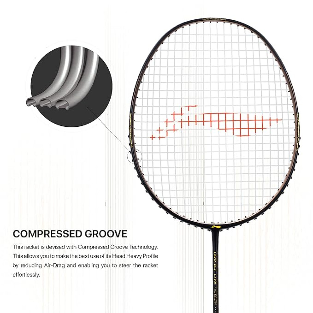 Li-Ning Wind Lite Stealth 77 Badminton Racket Li-Ning Wind Lite Stealth 77 Badminton Racket