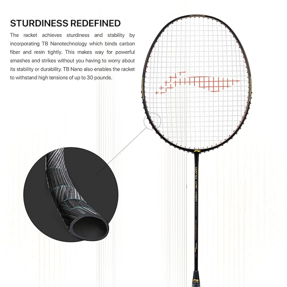 Li-Ning Wind Lite Stealth 77 Badminton Racket Li-Ning Wind Lite Stealth 77 Badminton Racket