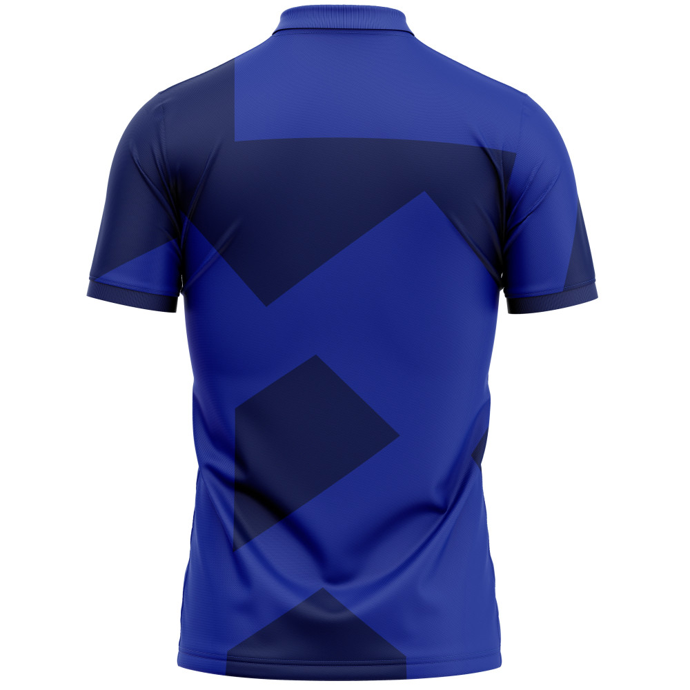 Whitedot Blue Sprit Polo T-Shirt