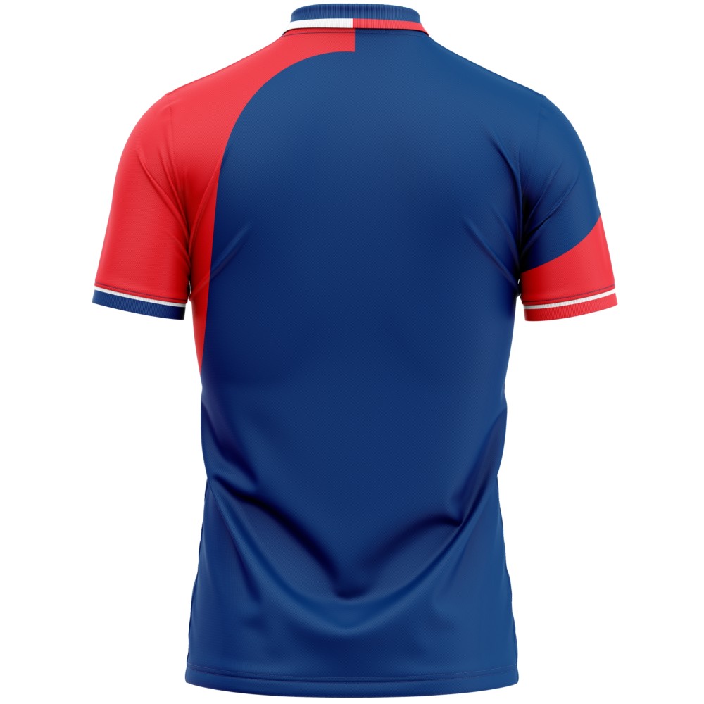 England Blue ODI World Cup 2007 Half Sleeves Cricket Fan Jersey - 100% Dryfit Polyester