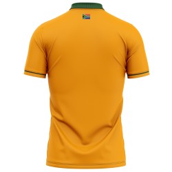 South Africa Yellow 2022 T20 World Cup Half Sleeves Cricket Fan Jersey - 100% Dryfit Polyester - With Name Personalization