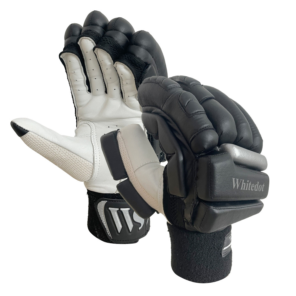 Whitedot Black Winged Players Cricket Batting Gloves Whitedot Black Winged Players Cricket Batting Gloves