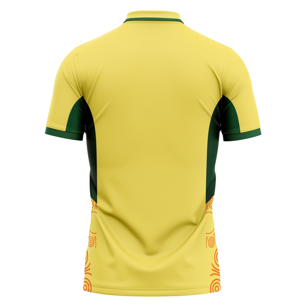 Australia ODI World Cup 2023 Half Sleeves Cricket Fan Jersey - 100% Dryfit Polyester - With Name Personalisation