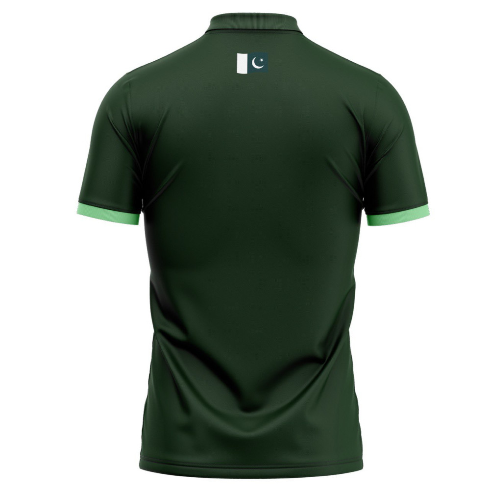 Pakistan ODI World Cup 2023 Half Sleeves Cricket Fan Jersey - 100% Dryfit Polyester - With Name Personalisation Pakistan ODI World Cup 2023 Half Sleeves Cricket Fan Jersey - 100% Dryfit Polyester - With Name Personalisation