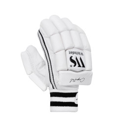 Whitedot Capital White Cricket Batting Gloves