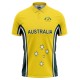 Australia Half Sleeves Cricket Fan Jersey - 100% Dryfit Polyester - With Name Personalization