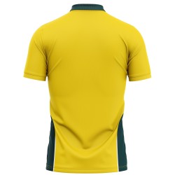 Australia Half Sleeves Cricket Fan Jersey - 100% Dryfit Polyester - With Name Personalization