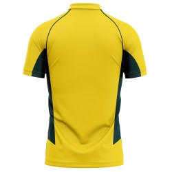 Australia Half Sleeves Cricket Fan Jersey - 100% Dryfit Polyester - With Name Personalization