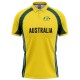 Australia Half Sleeves Cricket Fan Jersey - 100% Dryfit Polyester - With Name Personalization