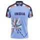 India 1996 ICC Champions Trophy Half Sleeves Cricket Fan Jersey - 100% Dryfit Polyester - With Name Personalisation