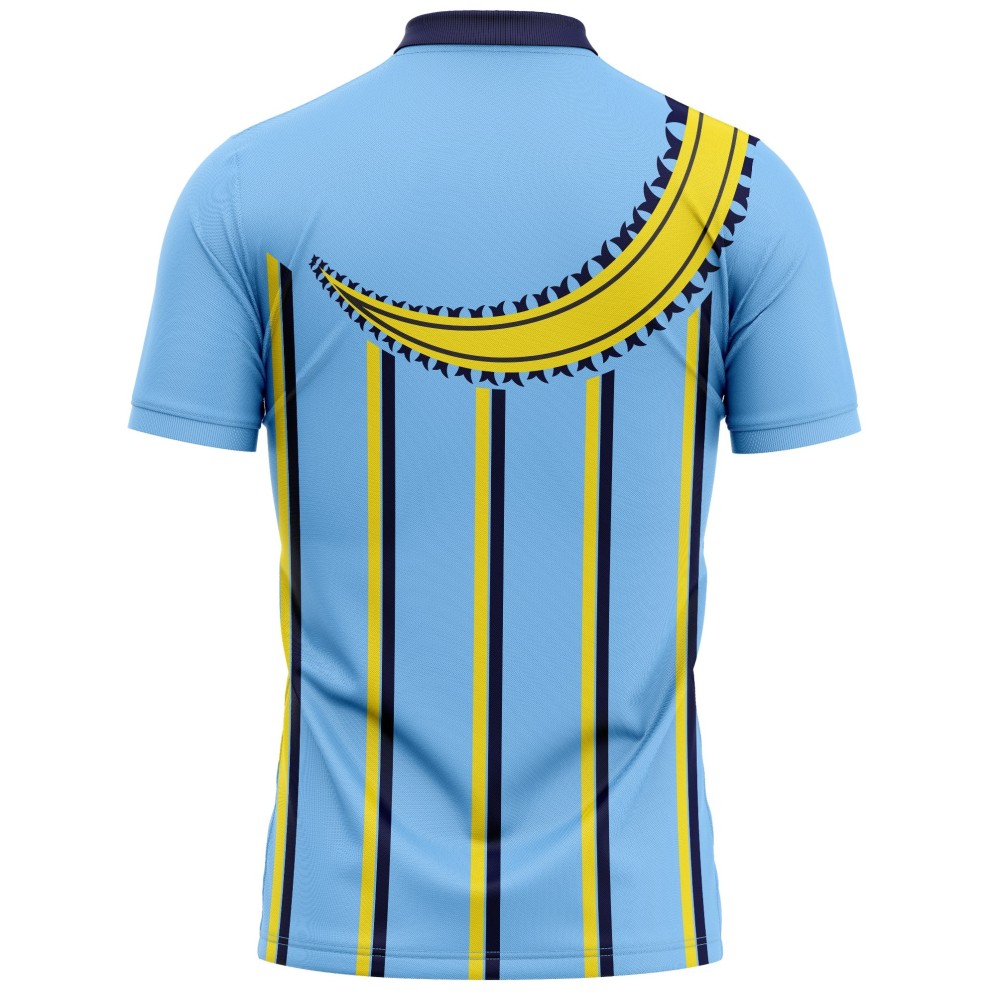India Blue ICC Champions Trophy 2000 Half Sleeves Cricket Fan Jersey - 100% Dryfit Polyester - With Name Personalisation
