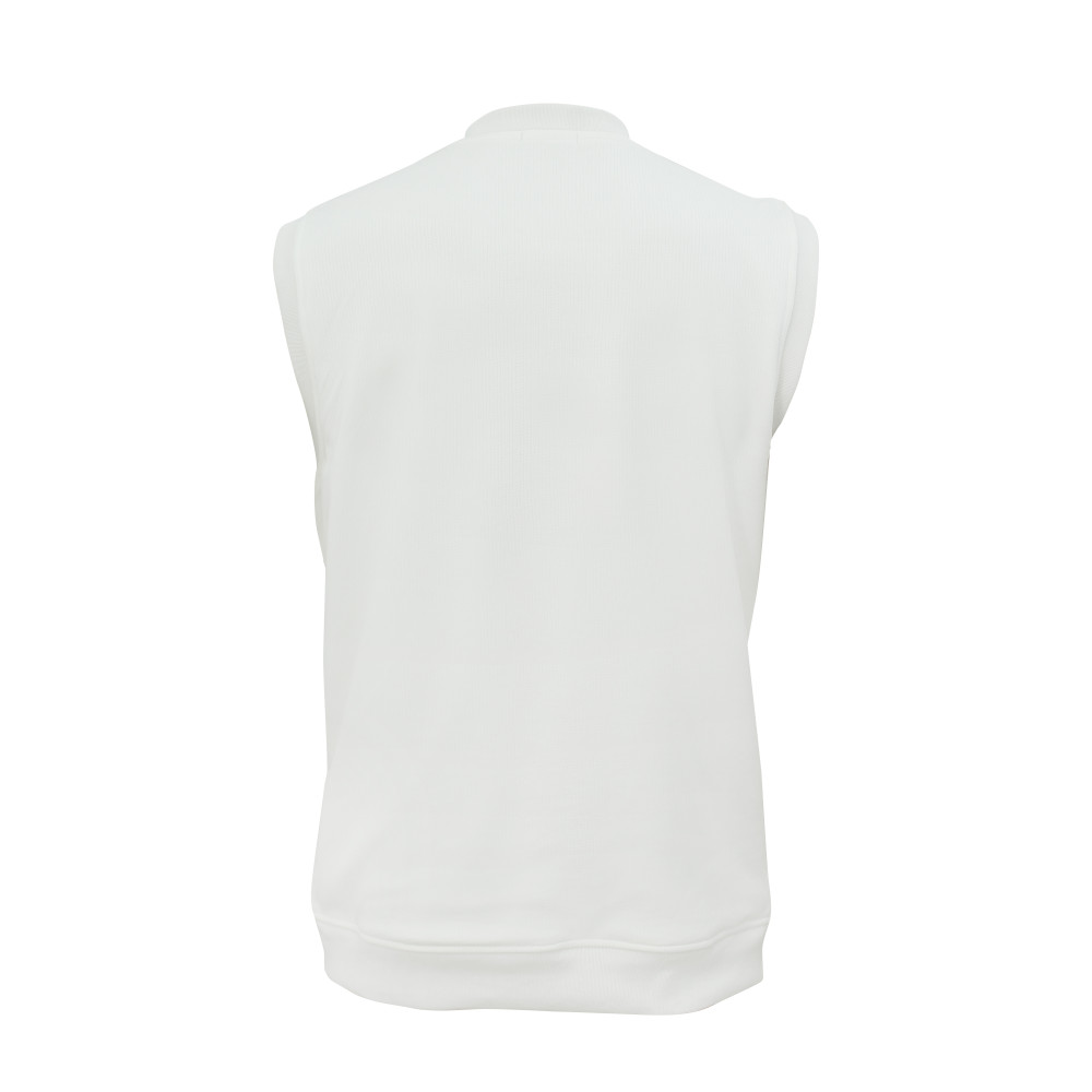 Whitedot Off White V Neck Without Sleeves Cricket Jumper