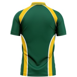 South Africa 2007 ICC World Cup Half Sleeves Cricket Fan Jersey - 100% Dryfit Polyester - With Name Personalization