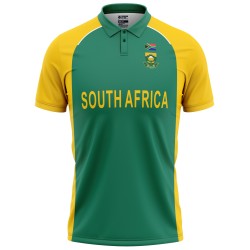 South Africa 2011 ICC World Cup Half Sleeves Cricket Fan Jersey - 100% Dryfit Polyester - With Name Personalisation