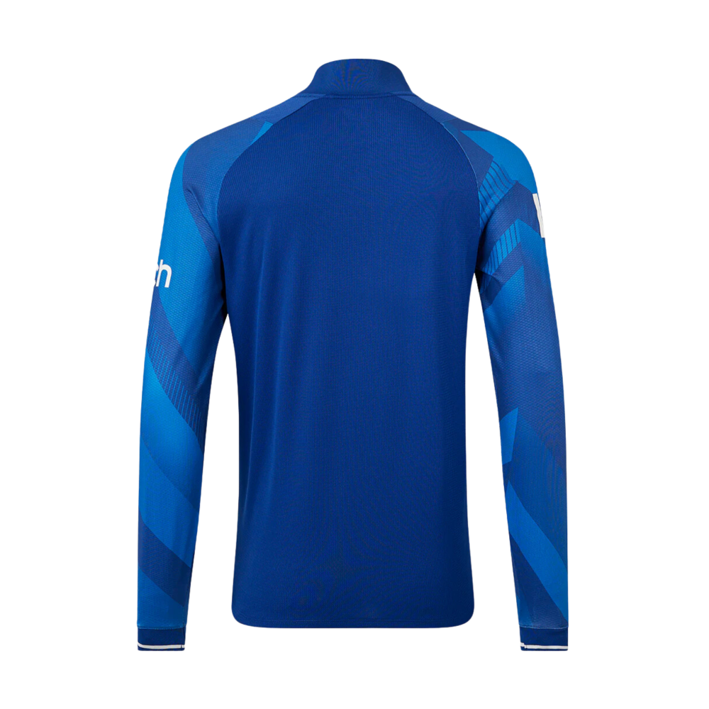 England Blue ODI World Cup 2023 Full Sleeves Cricket Fan Jersey - 100% Dryfit Polyester