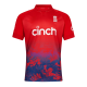 England Red IT20 Half Sleeves Cricket Fan Jersey - 100% Dryfit Polyester - With Name Personalization