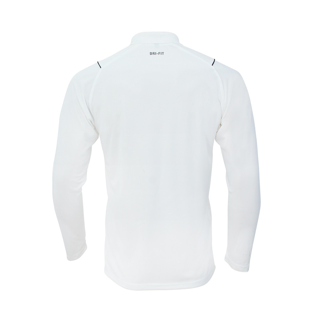 Whitedot Omega Dri-FIT White Full Sleeves Polo T-Shirt