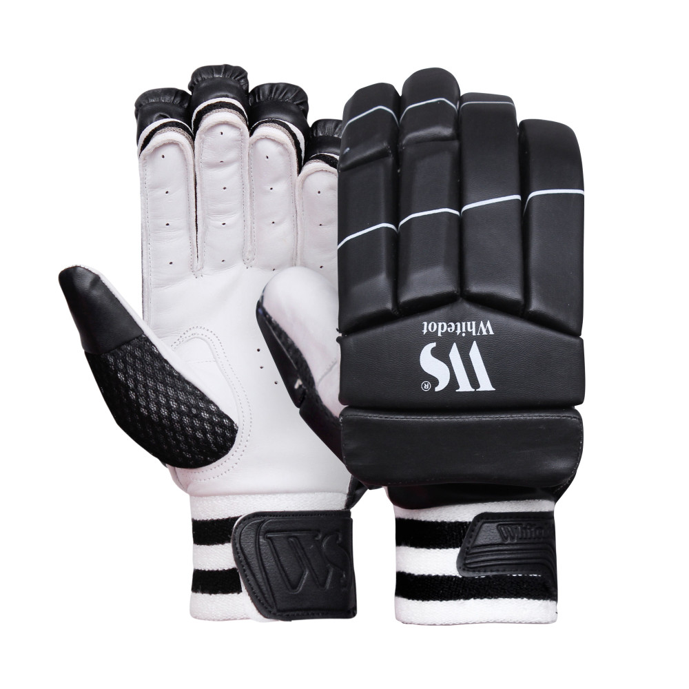Whitedot Eleanor Black Cricket Batting Gloves Whitedot Eleanor Black Cricket Batting Gloves
