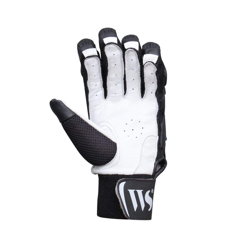 Whitedot Alpha Black Players Cricket Batting Gloves Whitedot Alpha Black Players Cricket Batting Gloves